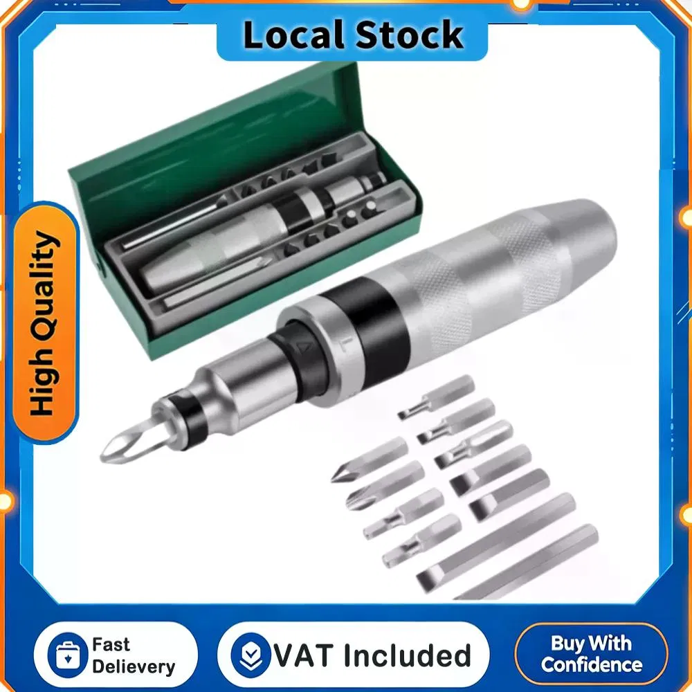 13-Pack Impact Screwdriver Set S2 Alloy Steel Bit Kit Reversible R/L Torque Driver Anti…