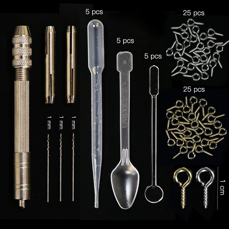 93-Pack &Set Resin Mold Epoxy Resin Mold Dropper Spoon Powder Set Kit Craft Tool
