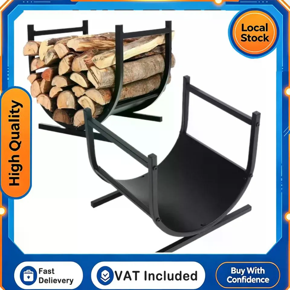 Large Capacity Firewood Rack Wood Stacking Storage Rack High Durability for Indoor or…