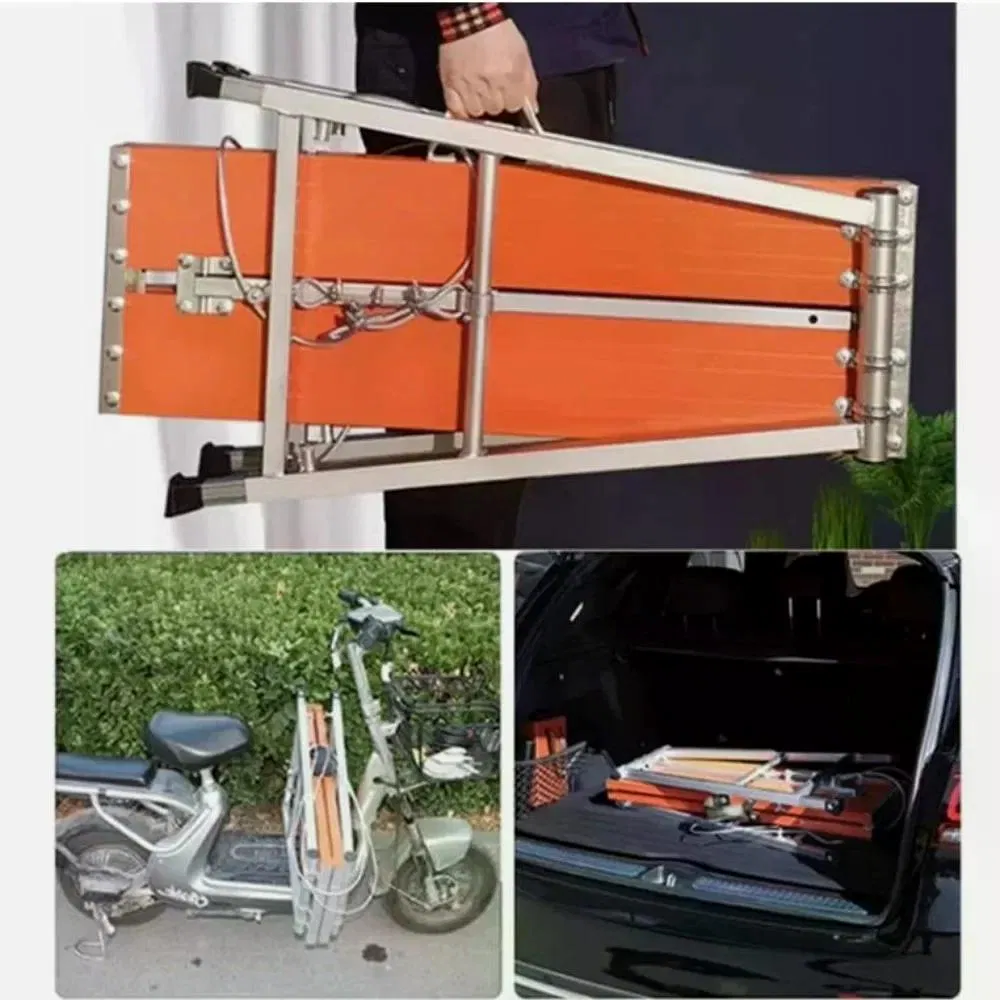 Folding Aluminum Scaffold Platform 250KG Heavy Load 5 Adjustable Height 70-120cm Anti…