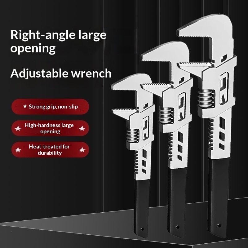 Bathroom Wrench Tool Adjustable Large-opening Repair Wrench Sink And Pipe Adjustable Pipe…