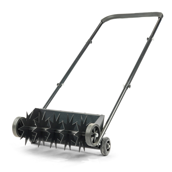 19in Push Spike Aerator, Heavy Duty Rolling Lawn Aerator, Rotary Spike Lawn Aerator…