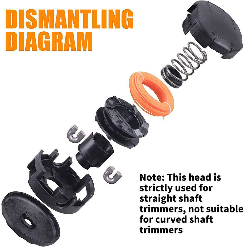 4.5in Universal Trimmer Head 450 Speed Feed Bump Straight Bent Shaft Brush Cutter