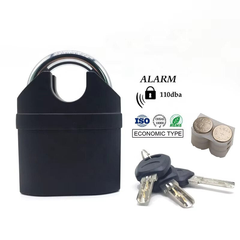 Heavy Duty Stainless Steel Waterproof Alarm Padlock With 3 Keys - Outdoor Security