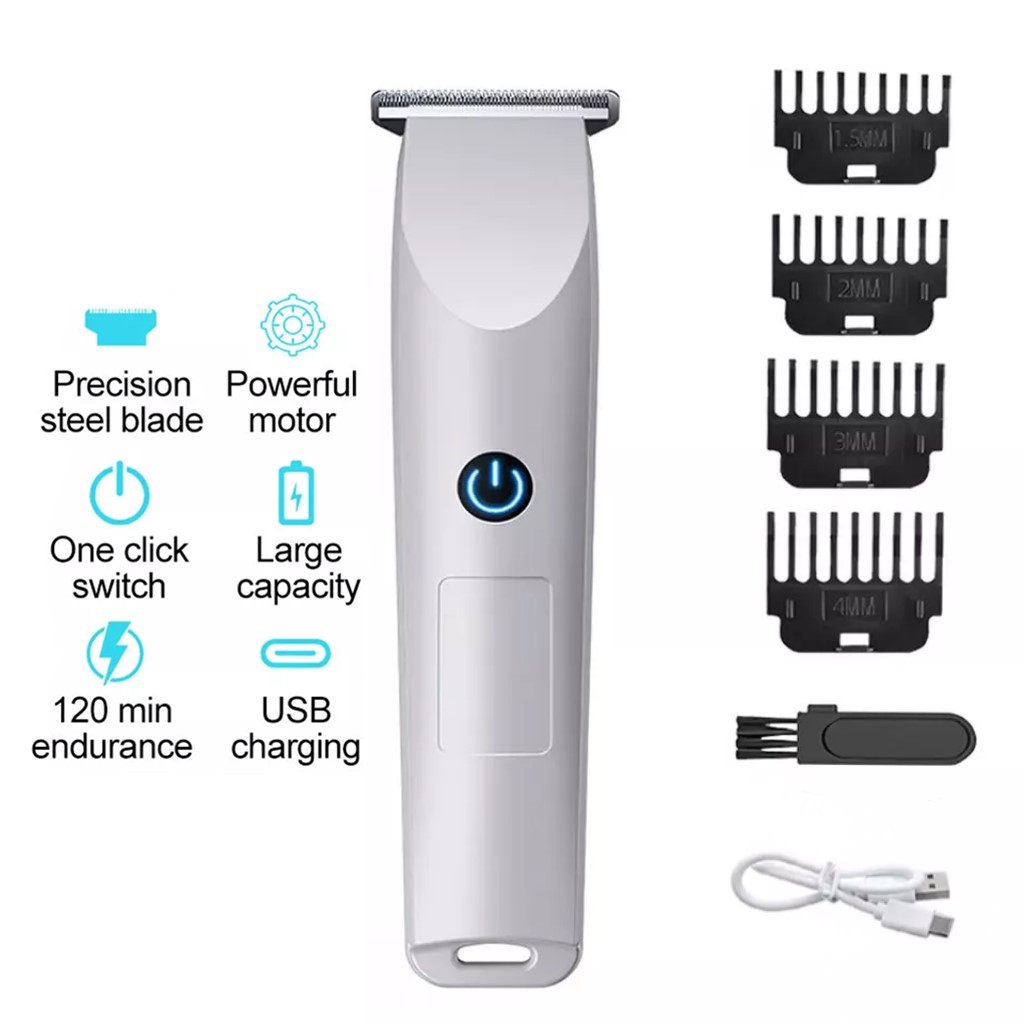 Men Cordless Hair Clippers Beard Trimmer Cutting Electric Barber Shaving Machine