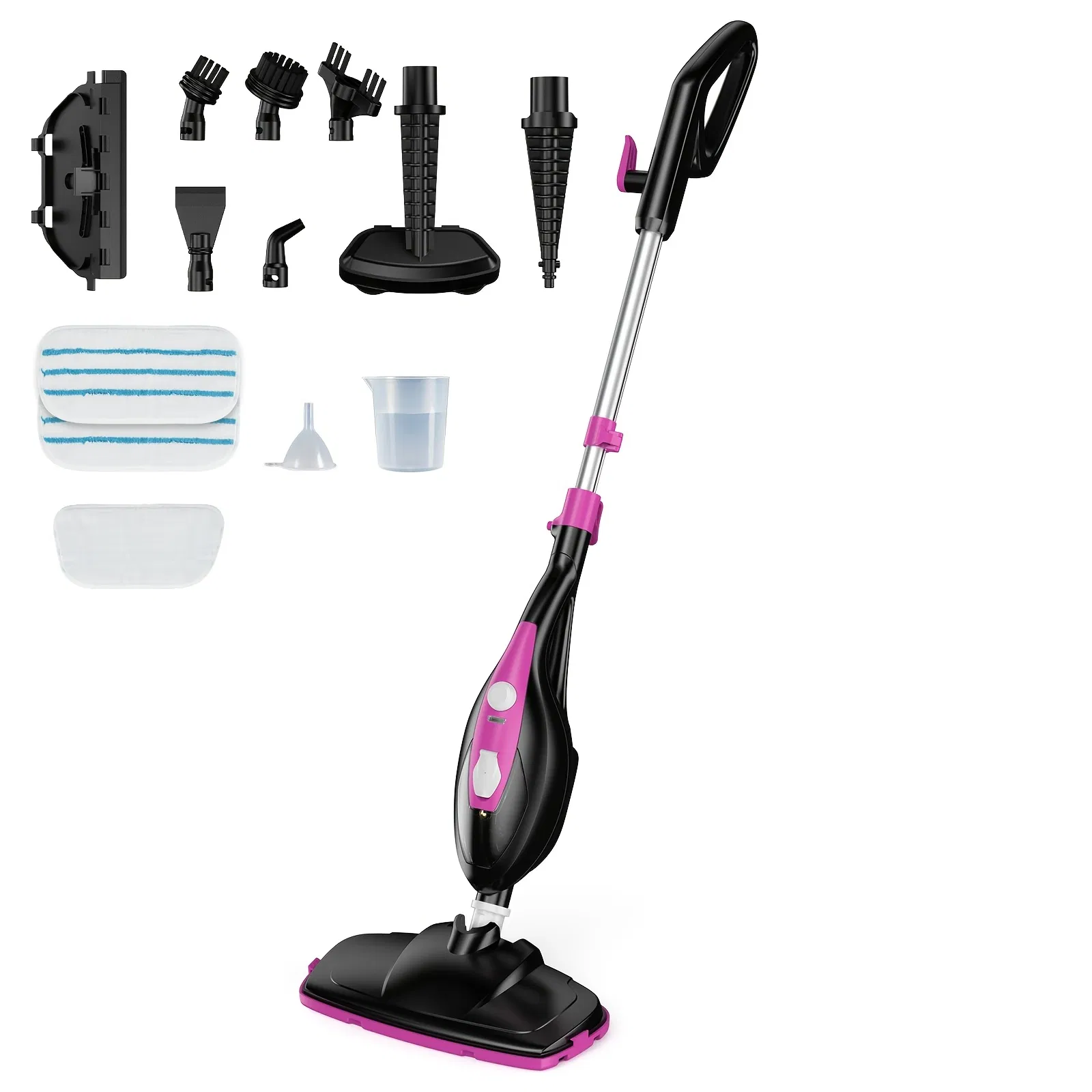 10-in-1 Steam Mop, 1550W Detachable Handheld Steam Cleaner for Floor Cleaning, 16FT Cord…