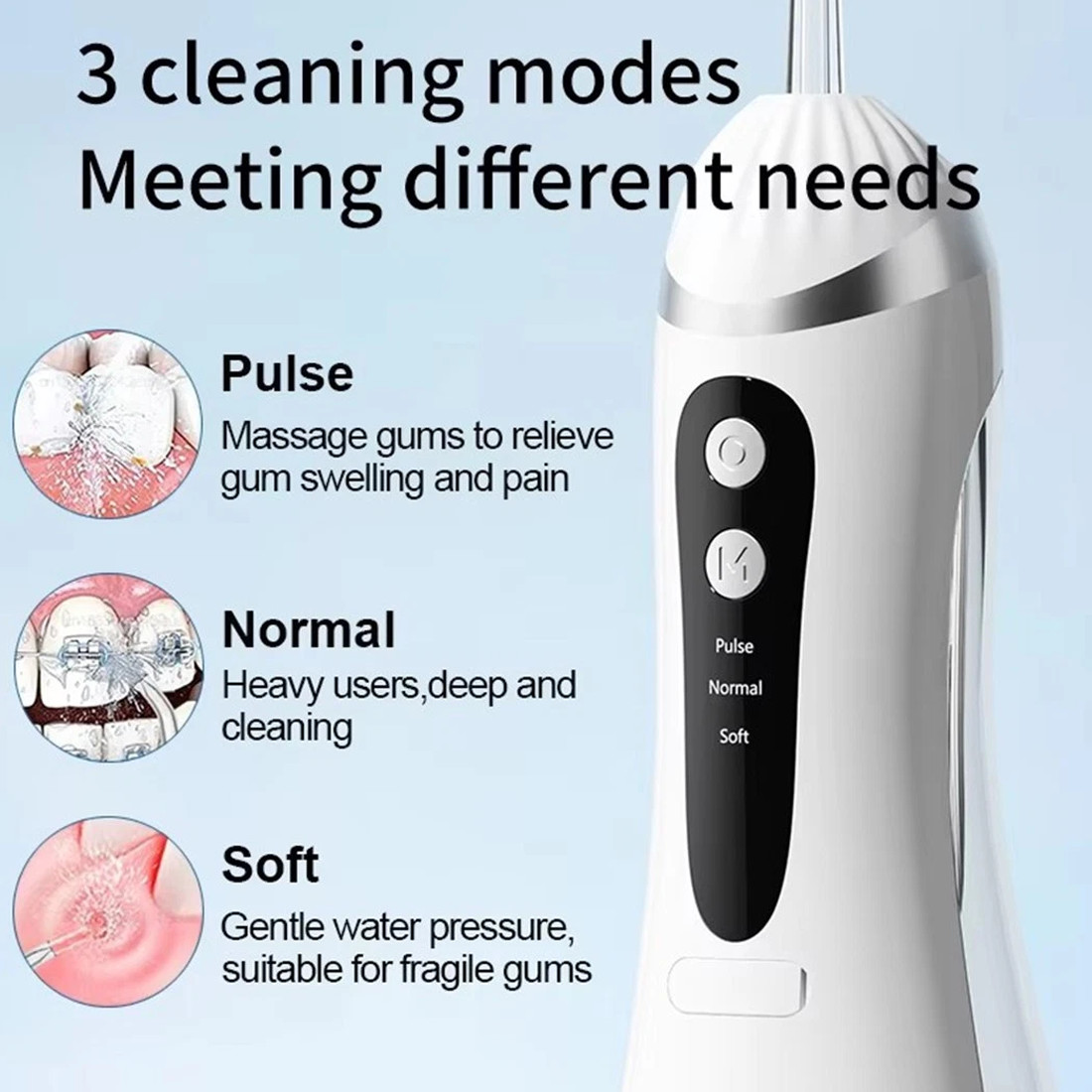Ultrasonic Tooth Cleaner Electric Dental Scaler Tartar Plaque Calculus Remover