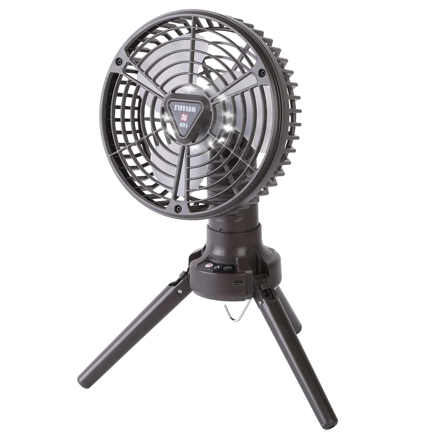 10400mah Portable Camping Fan with LED Light Rechargeable Tripod Tent Hanging Fan Lantern…