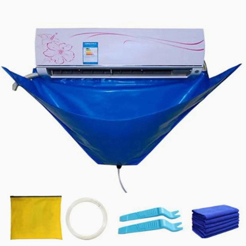Wash Cover Air Conditioner Cleaning Bags Waterproof Wall Mounted Protectors Kit