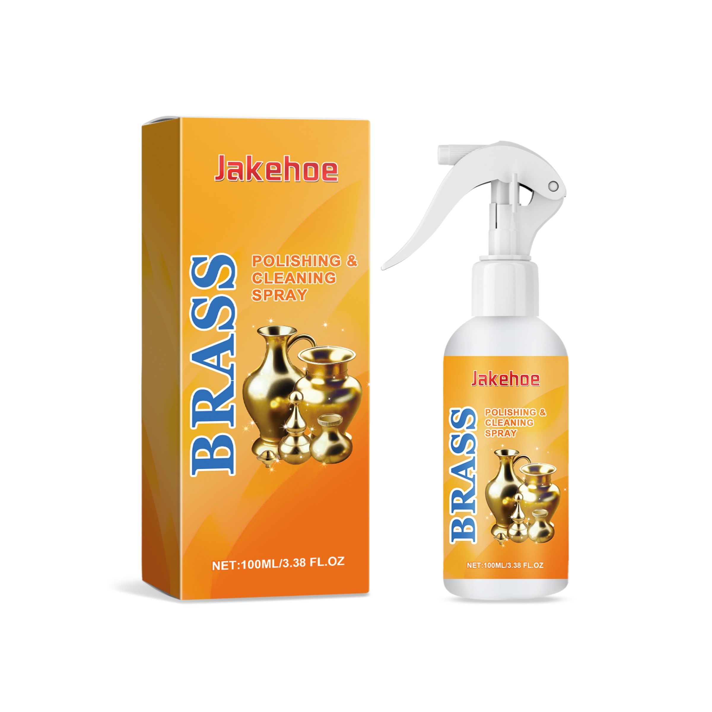 JAKEHOE Brass Cleaning and Polishing Spray, 100 ml / 1 Bottle