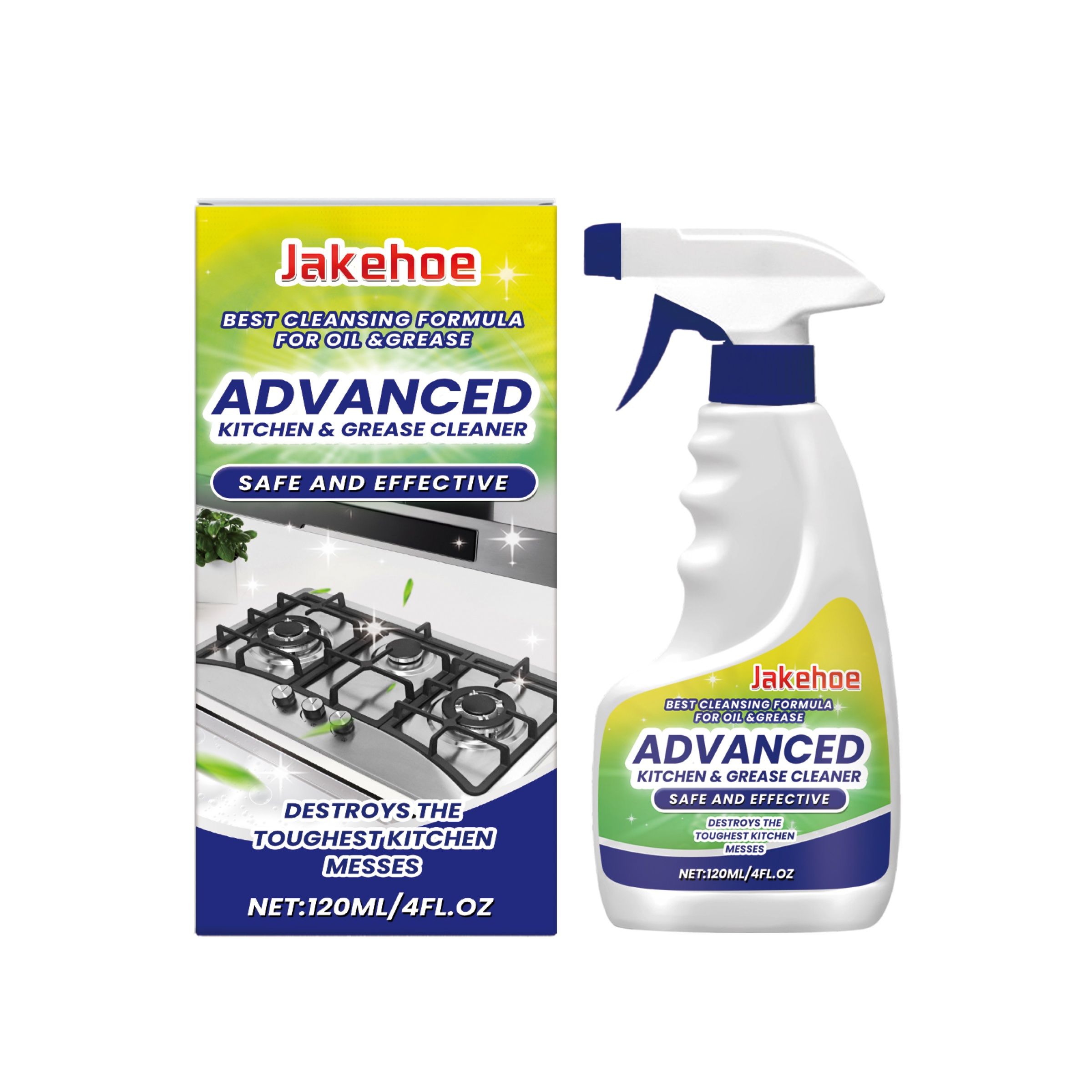 JAKEHOE Kitchen Grease Cleaner, 120 ml