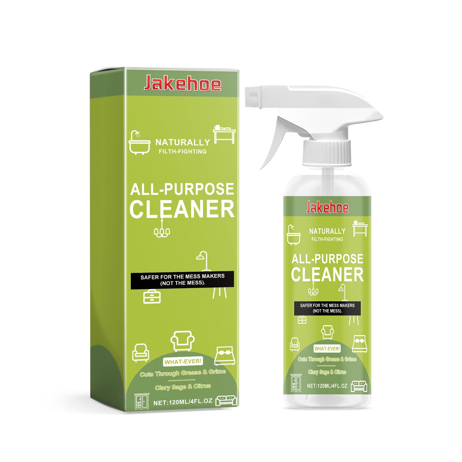 JAKEHOE Multipurpose Surface Cleaner Spray, 120 ml / 1 Bottle