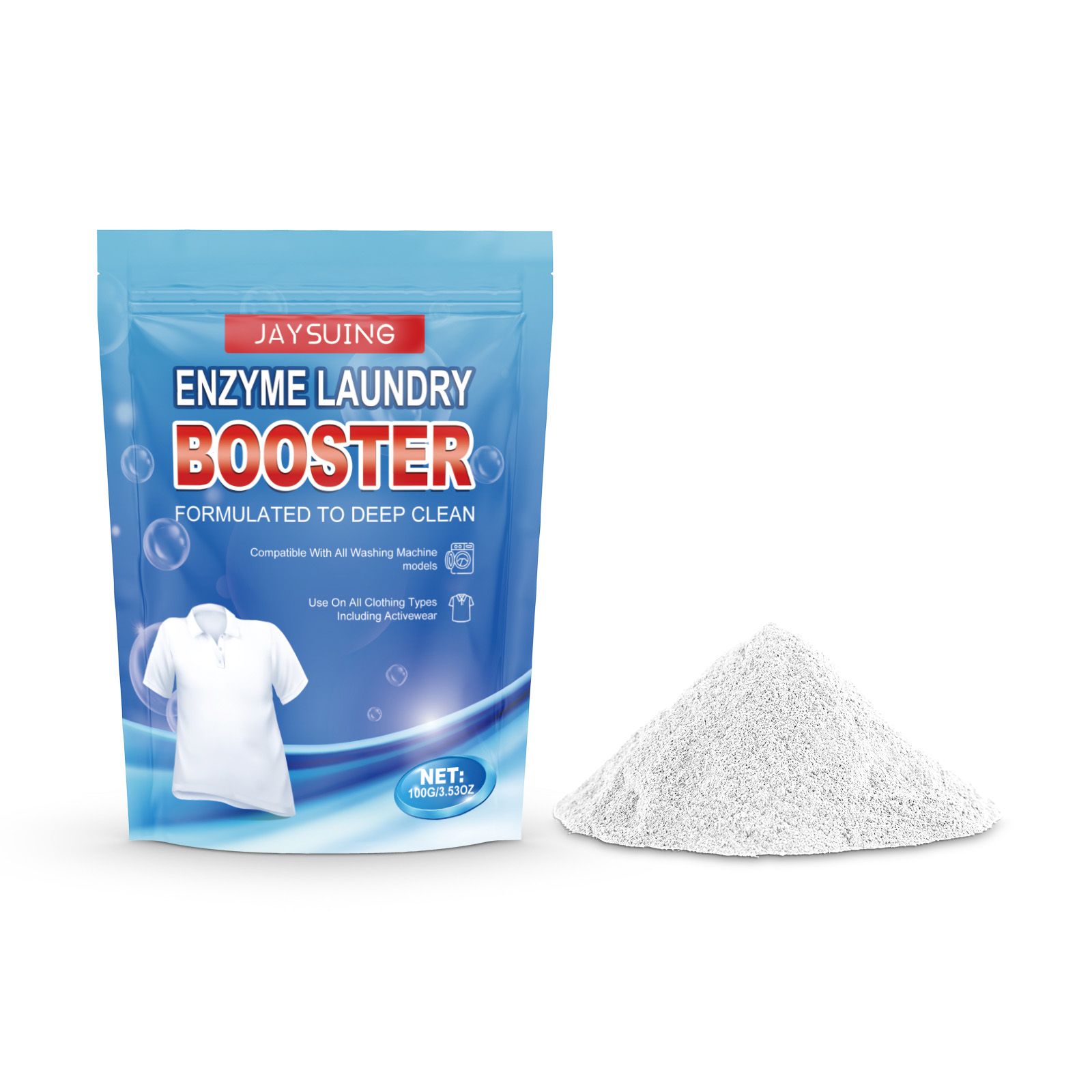 JAYSUING Enzyme Laundry Booster Powder, 100 g / 1 Pack