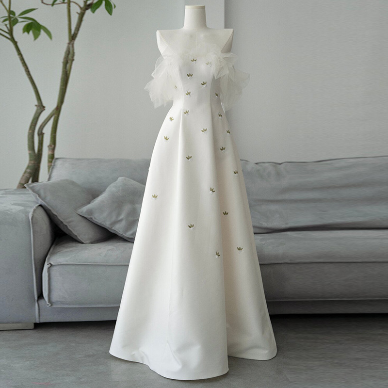 Chiffon Elegant High-end Forest-style Evening Gown