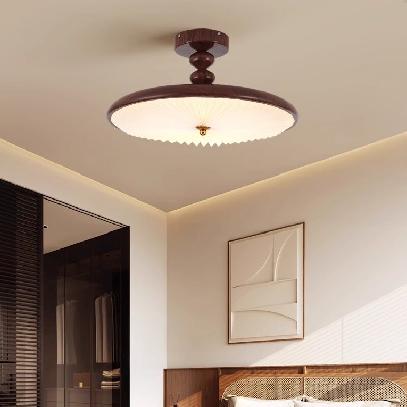 Medieval-style Pleated Ceiling Light For The Bedroom