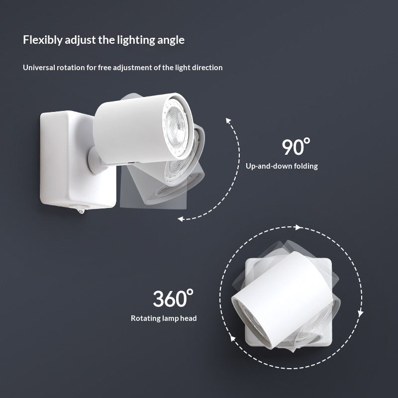 Rotatable Adjustable-angle Hotel Spotlight