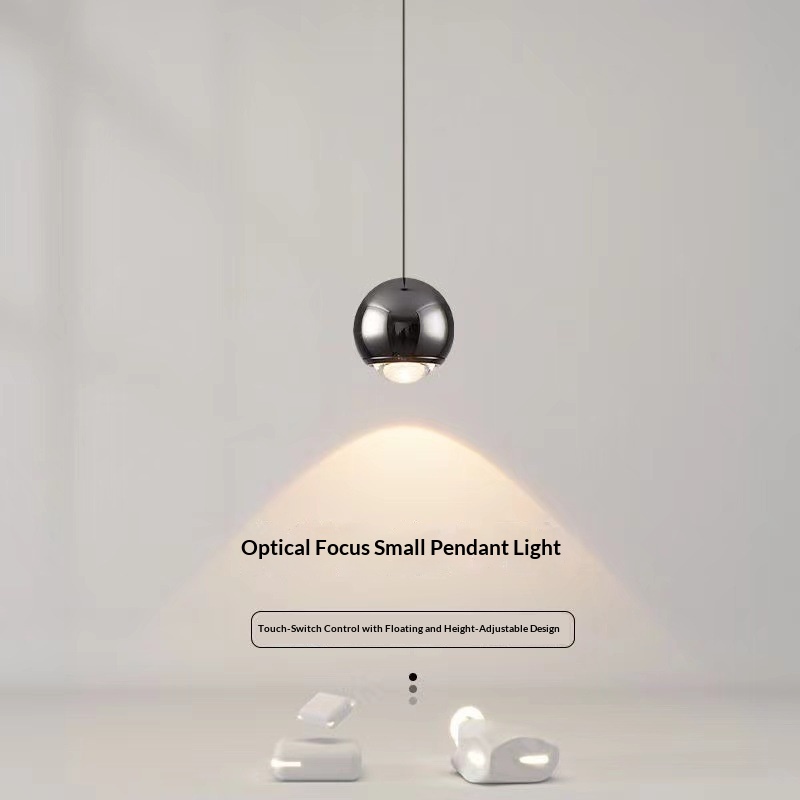 Modern Minimalist Bedroom Round Ball Touch-control Dimmable Pendant Light