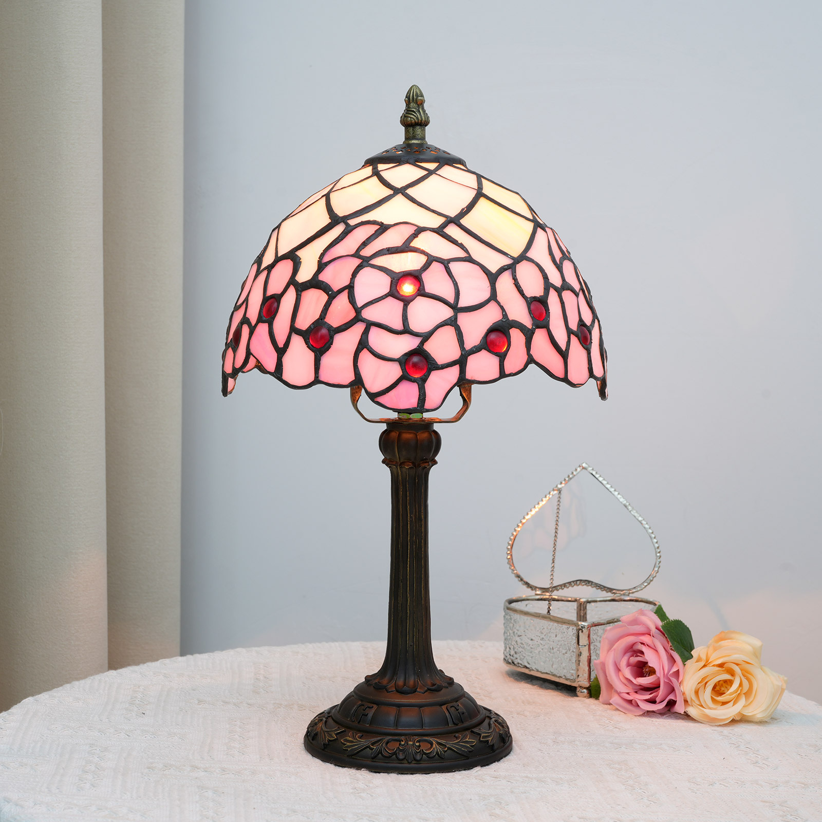 Stained Glass Bedside Desk Lamp For The Bedroom