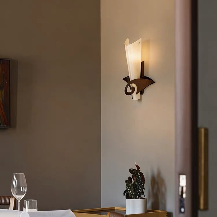 Murano French Vintage Mid-century Wall Lamp, Light Luxury And High-end Decorative Wall…