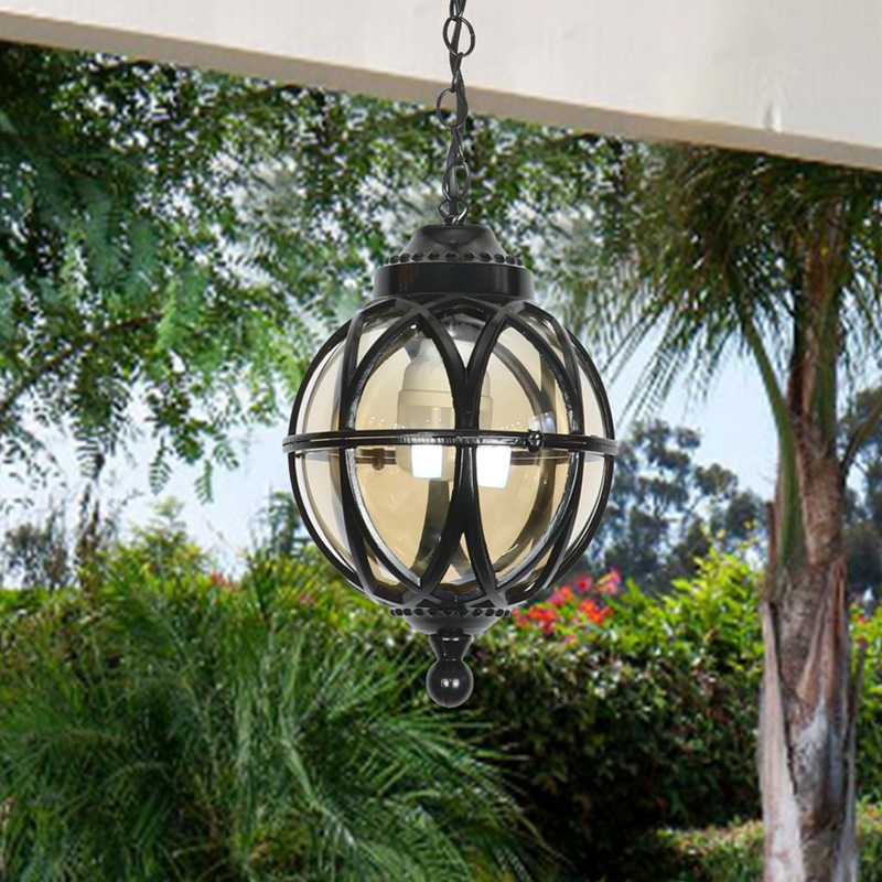 Outdoor Waterproof And Rust-proof Chandelier Courtyard Lighting Small Garden Pendant Light