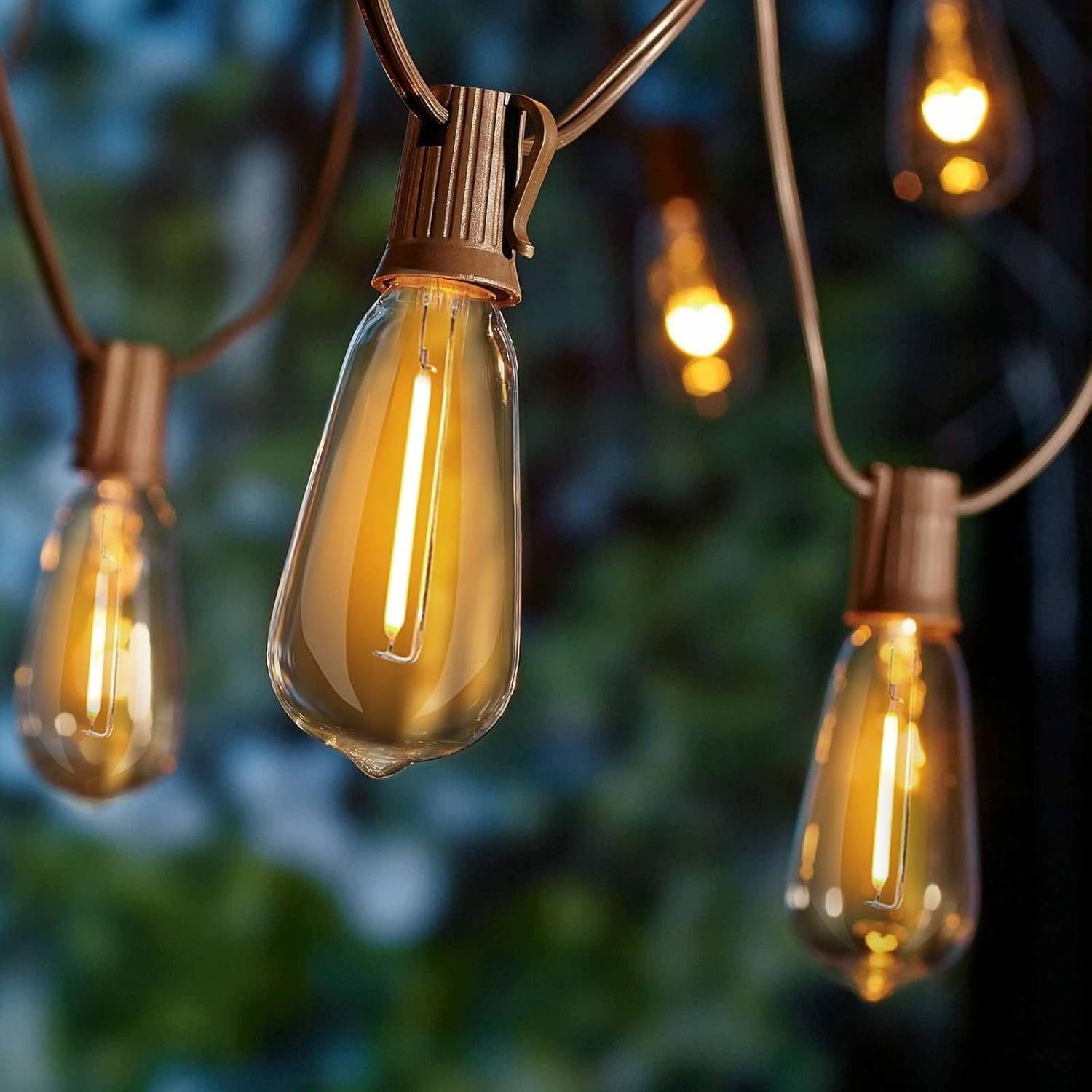 Outdoor String Lights Waterproof LED Bulbs For Courtyard And Christmas Decorations