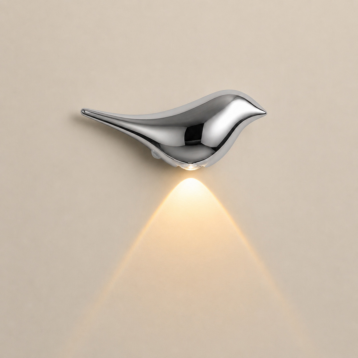 Wireless Emergency Dimming LED Bird Night Light With Human Body Sensor
