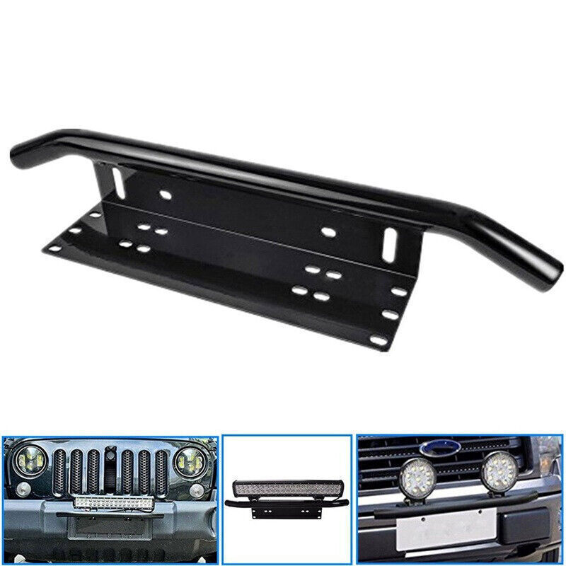 23 In Number Plate Bullbar Frame For Driving Light Bar Mount Mounting Bracket AU
