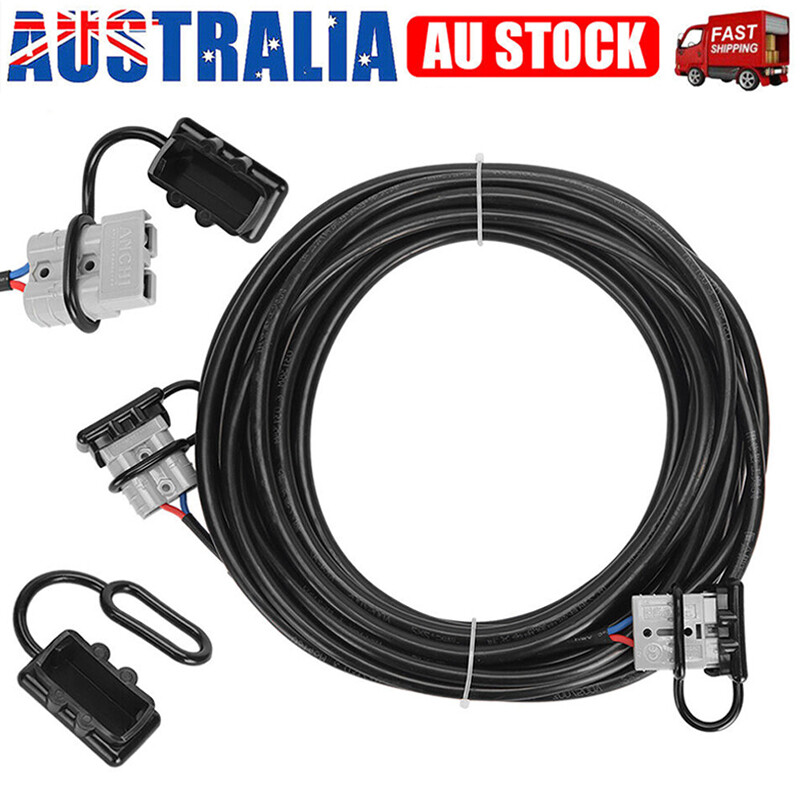 10m 50Amp Anderson Style Plug Extension Lead 6mm Double Adaptor Automotive Cable