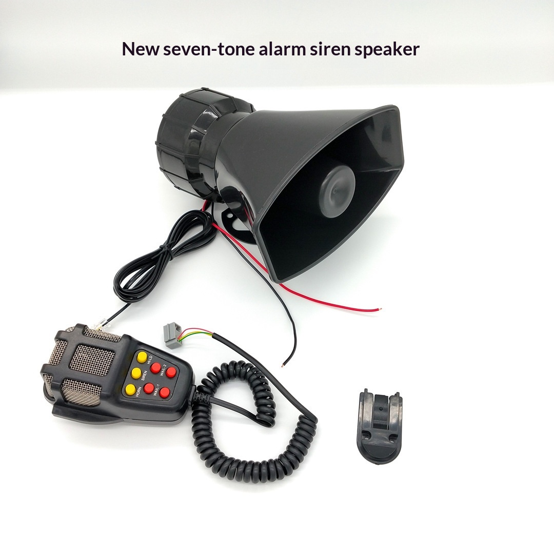 12V Seven-tone Horn With Public Address Siren For Motorcycles And Electric Bikes