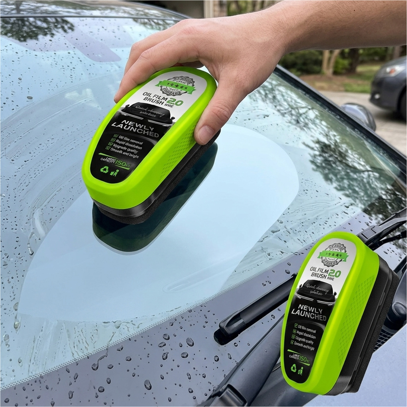 Car Brush Set, 2-Piece Windshield Cleaner Set, Handy Cleaning Tool For Interior And…