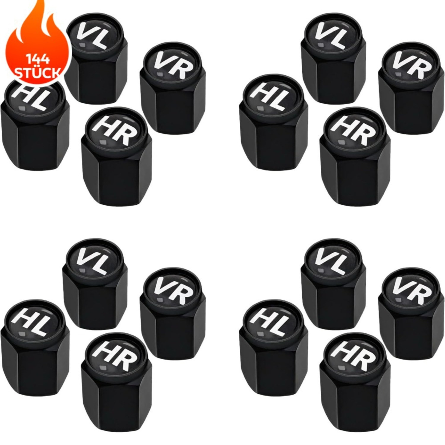 Aluminum Valve Caps | 16-piece Set With Sealing Rings For Identifying Winter And Summer…