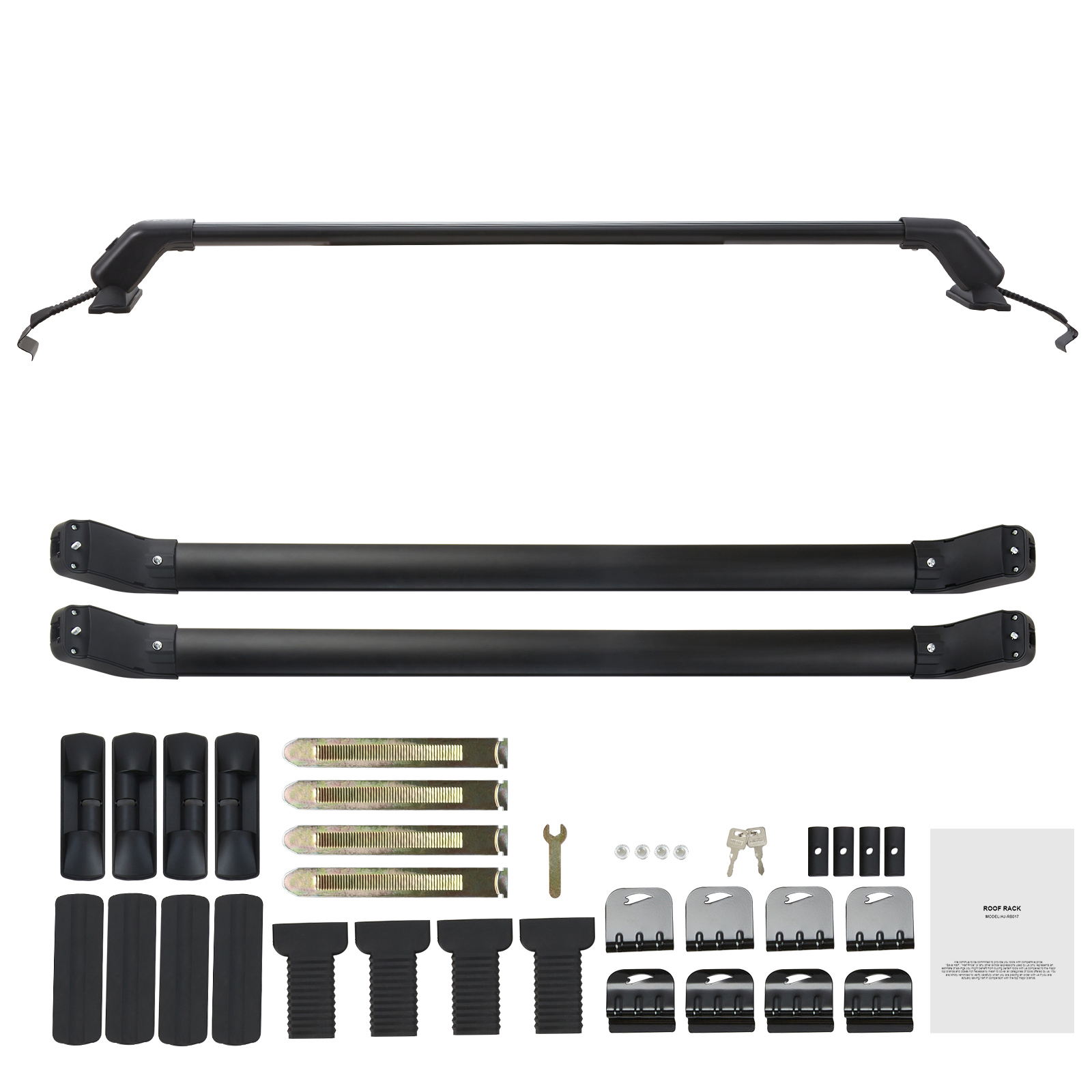 Universal Roof Rack Cross Bars, 41.3in Aluminum Roof Rack Crossbars, Fit Roof Without…