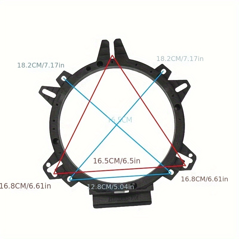 6.5 Universal OEM Speaker Adapter For 6.5 Speakers - Adapter Mount Plates For Car…