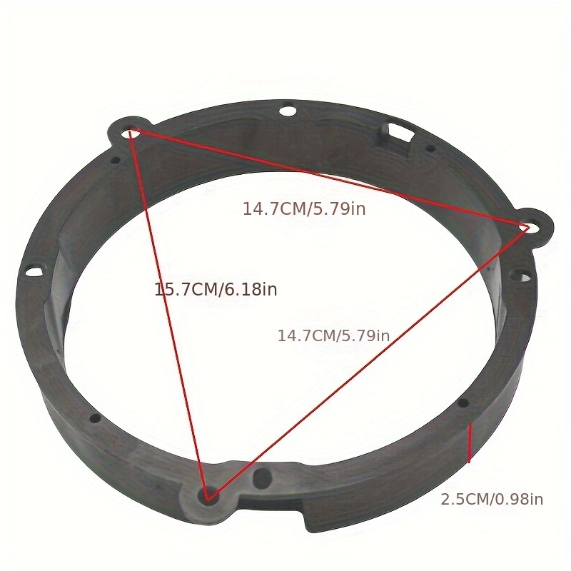 For VW Golf IV Passat Polo Skoda Seat Adapter Rings 165mm 6.5 Kit Spacers Speakers Adaptor