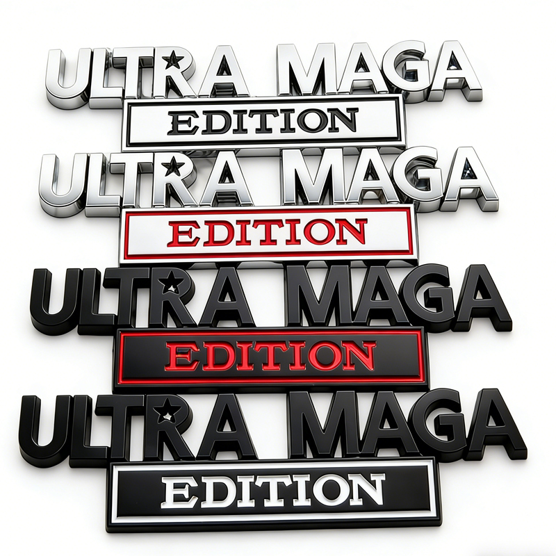 2-Pack Ultra MAGA Edition Emblems, Emblem 3D Badge Decal Car Truck SUV,Refrigerator…