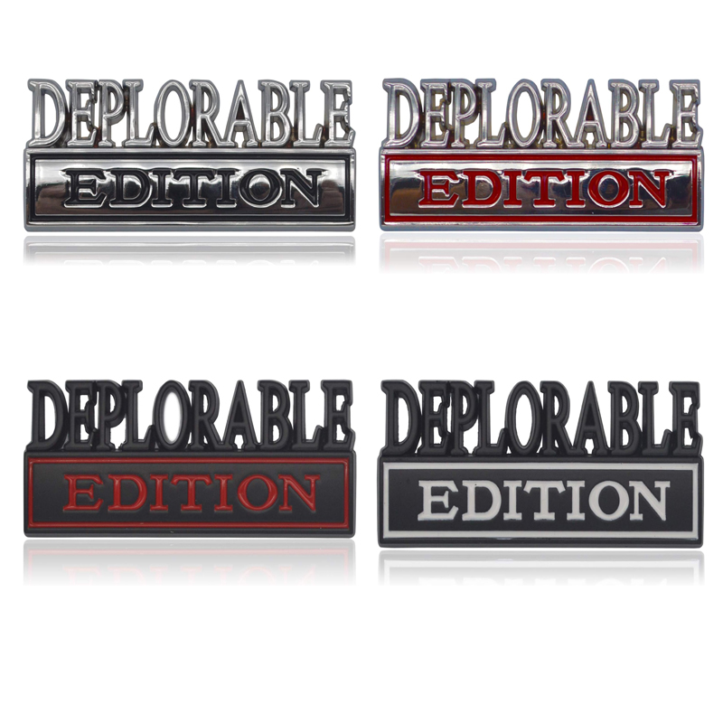 2-Pack Deplorable Edition Emblems, Emblem 3D Badge Decal Car Truck SUV,Refrigerator…