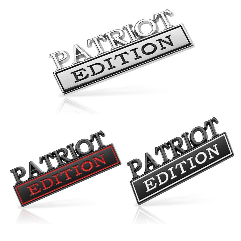 2-Pack Patriot Edition Emblems, Emblem 3D Badge Decal Car Truck SUV,Refrigerator…