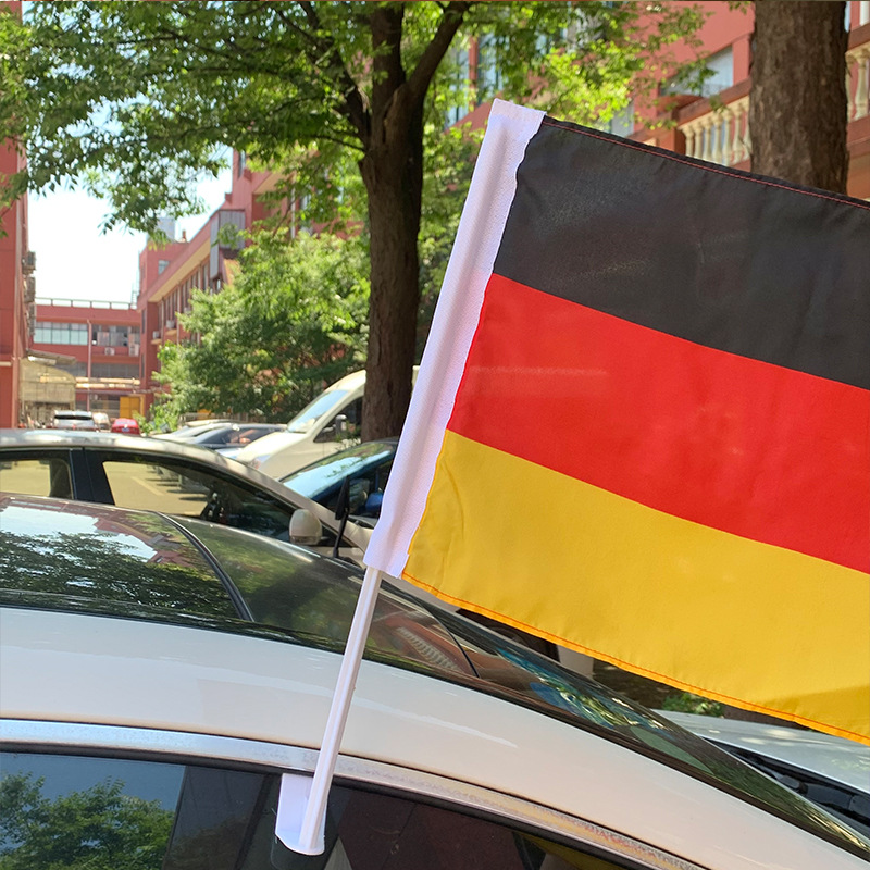 German Car Flag Made Of Polyester Wind-resistant Car Window Decoration