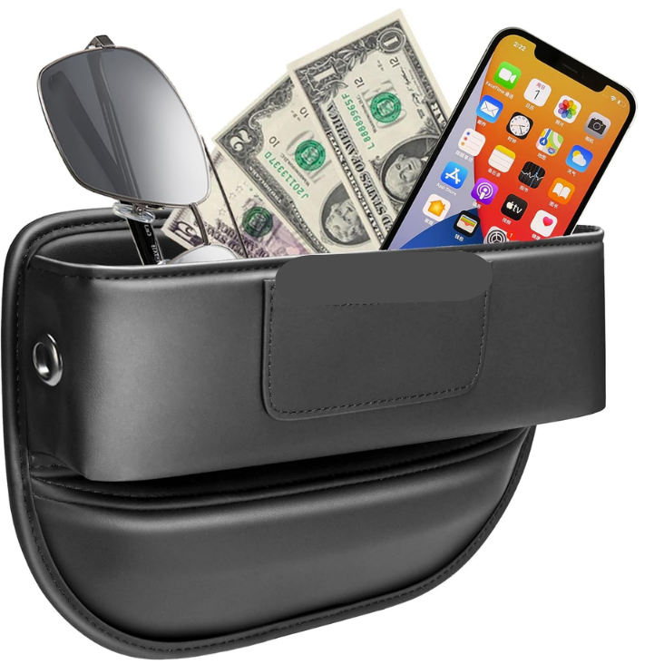 Car Seat Gap Filler Organizer Car Console Leather Storage Box Men Car Interior…