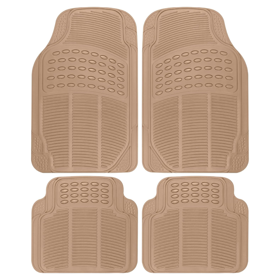 Floor Mats For Cars Trucks SUV, 4-Piece All-Weather Car Mats With Universal Fit Design…