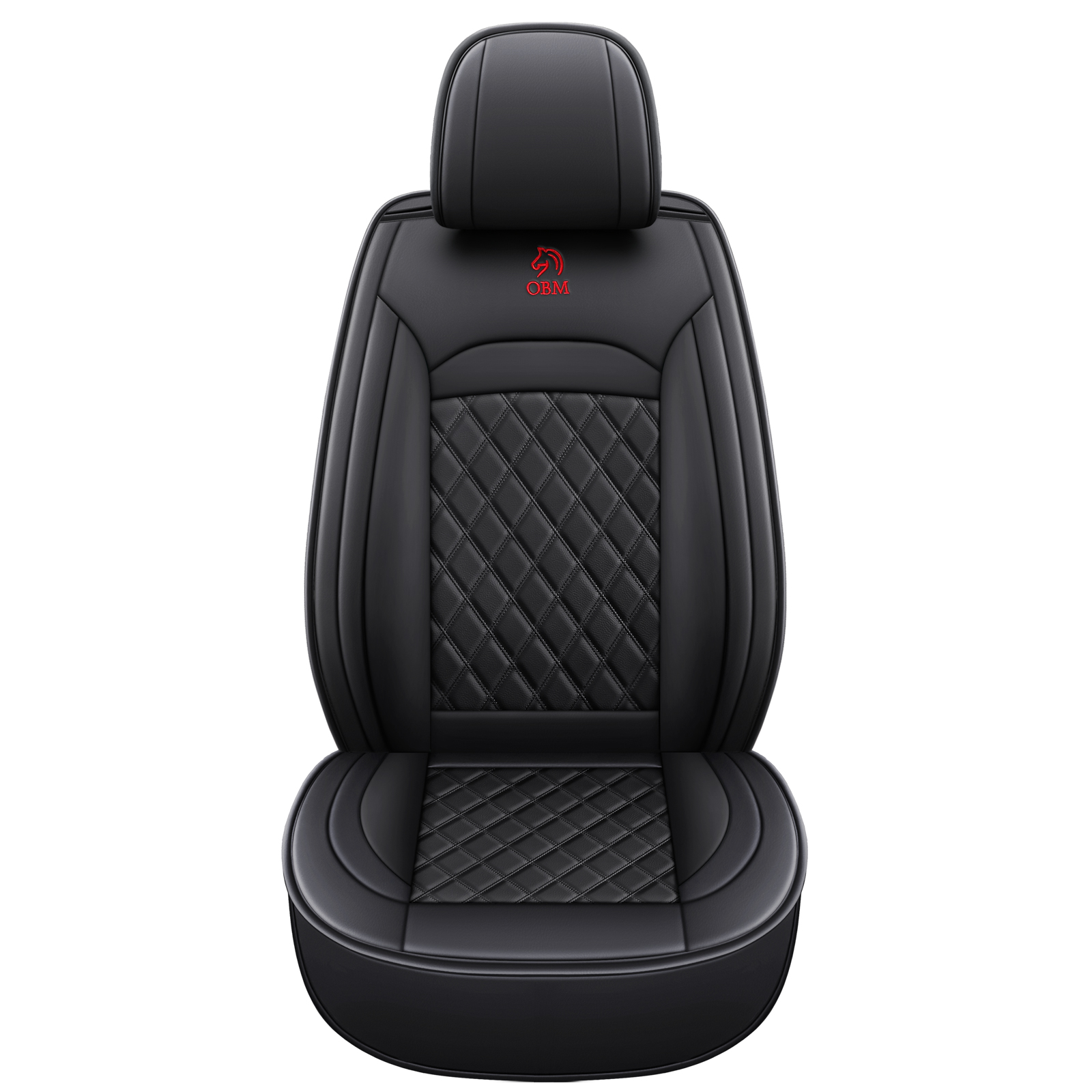 Diamond-pattern Full-coverage Car Seat Covers Lo Go Customizable