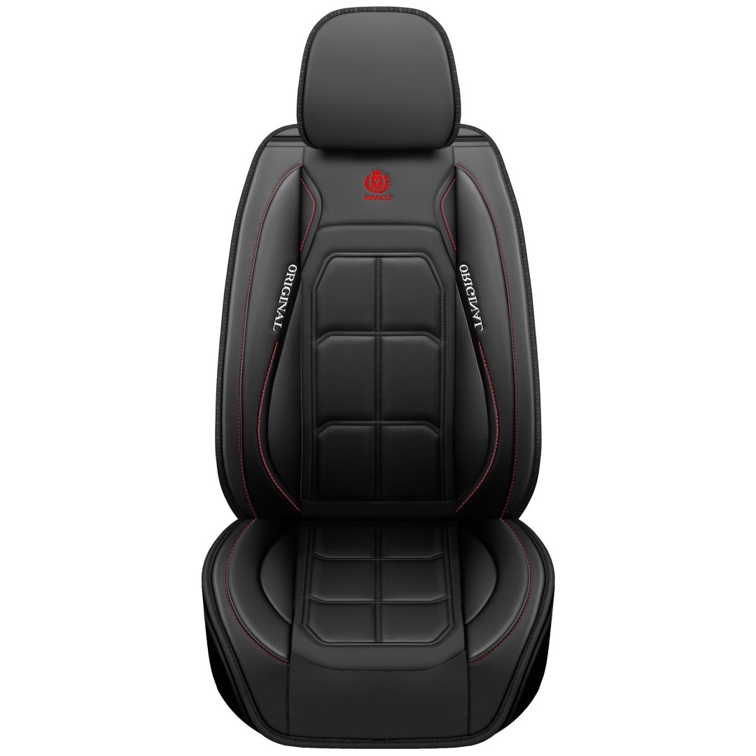 Universal 5 Seats Full Leather Car Seat Covers 8 Optional Colors Wear Resistant Auto…