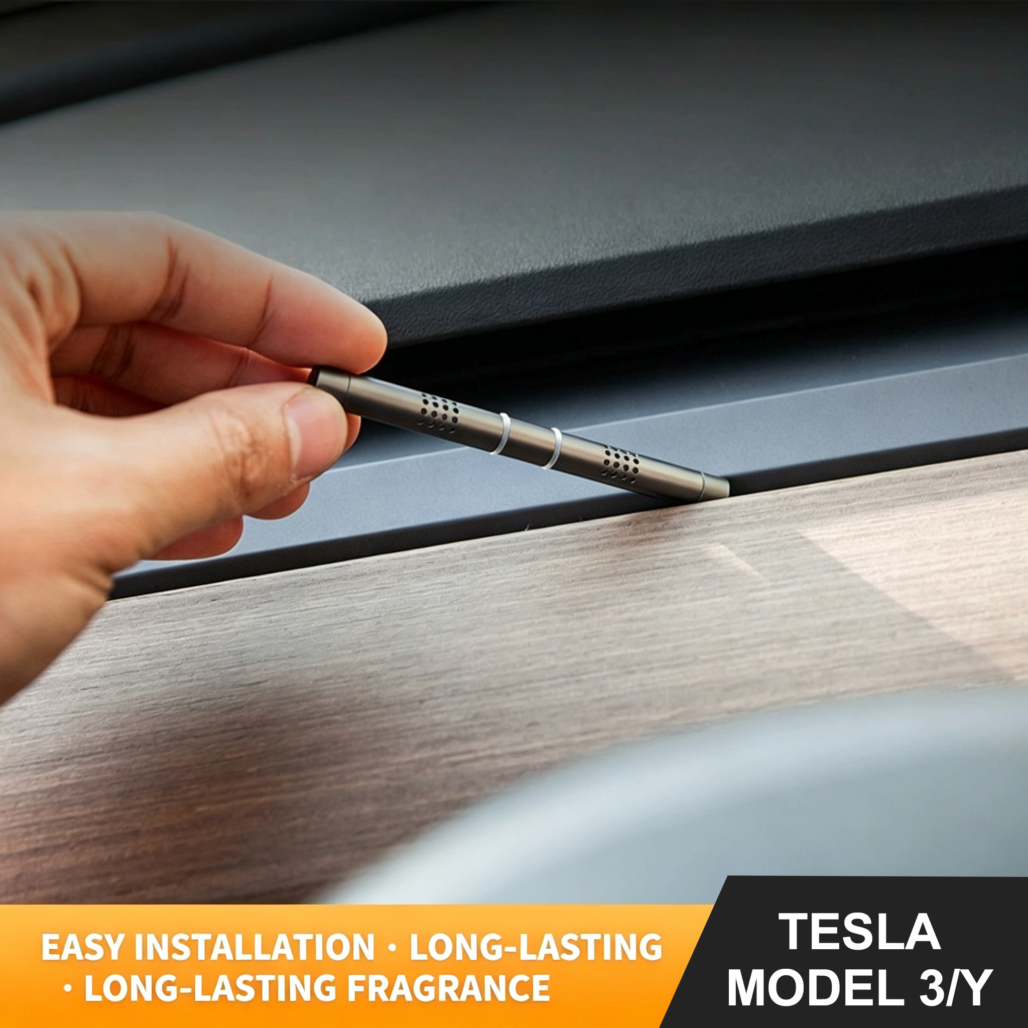 Hidden Car Air Freshener Stick Hidden Aromatherapy Ornament Interior Accessory For Tesla…