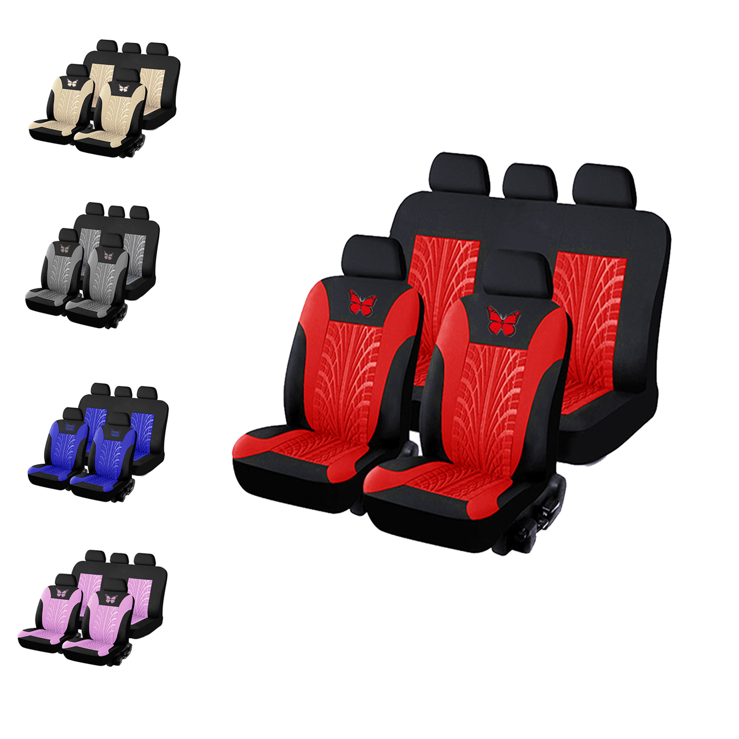 5-Seat Car Seat Cover, Classic And Timeless Design, Thin 2mm Thickness, Suitable For All…