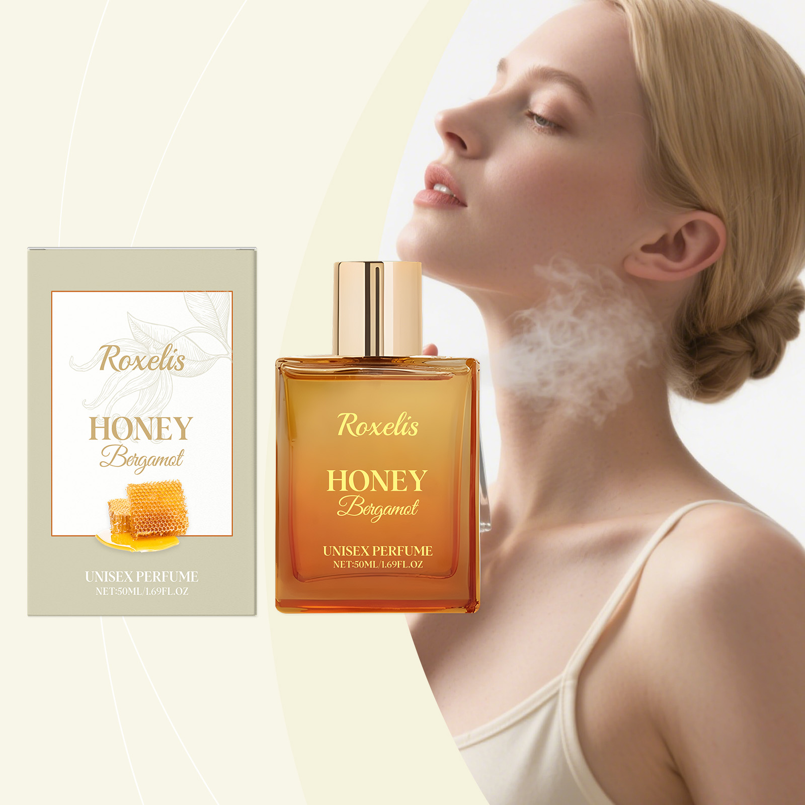 Unisex Honey Bergamot Perfume Long-Lasting Light & Fresh-fragrance Subtle & Elegant Scent…