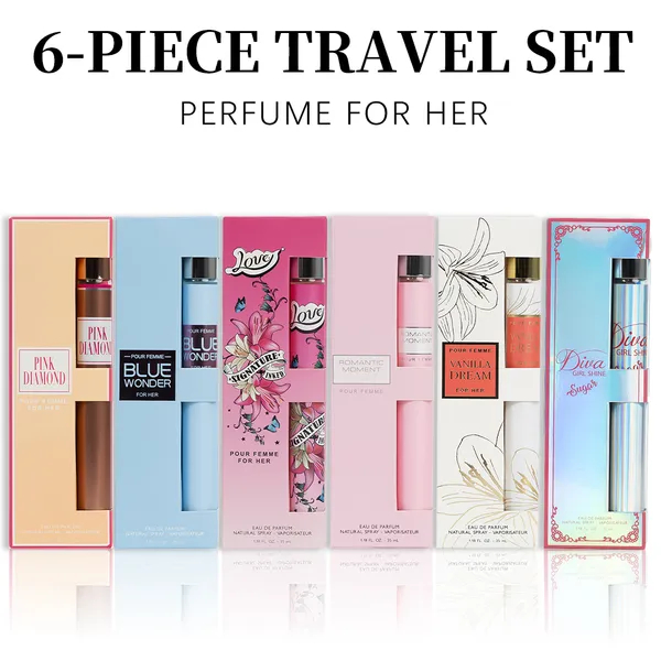 6-Pack Travel Set, Women'S Eau De Parfuma Spray, Long Lasting Fragrance, 6 Different…