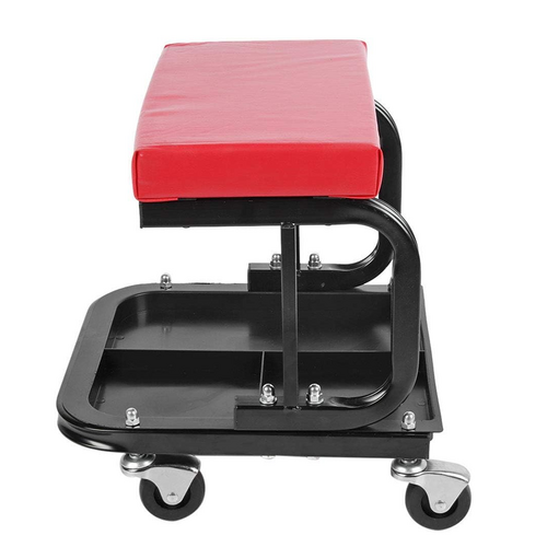 Rolling Creeper Seat, Auto Workshop Mechanic Stool With 4x Swivel Wheels & Divided Tool…
