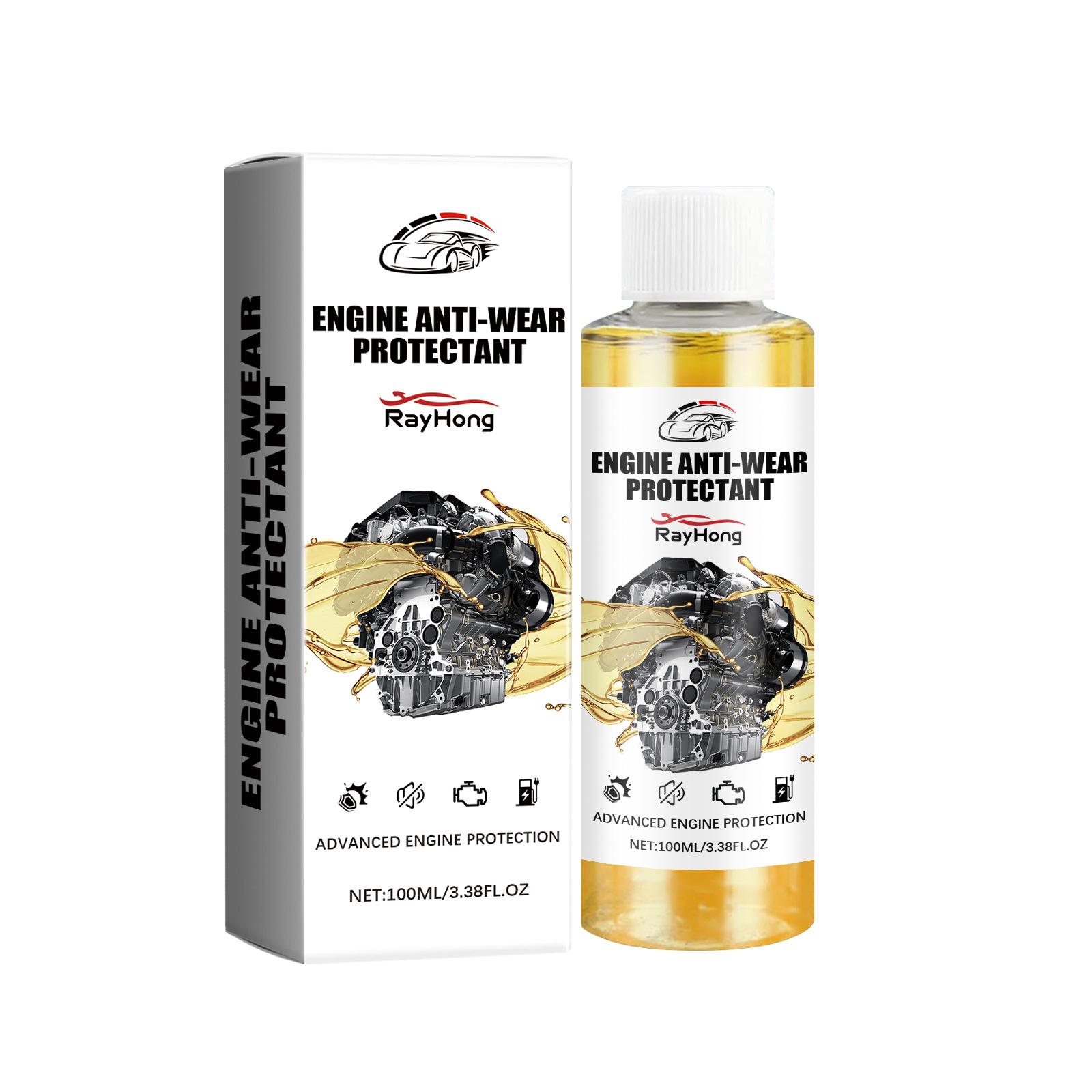 Rayhong Engine Anti-Wear Protective Agent Reduces Noise, Prevents Shaking And Rust, Car…