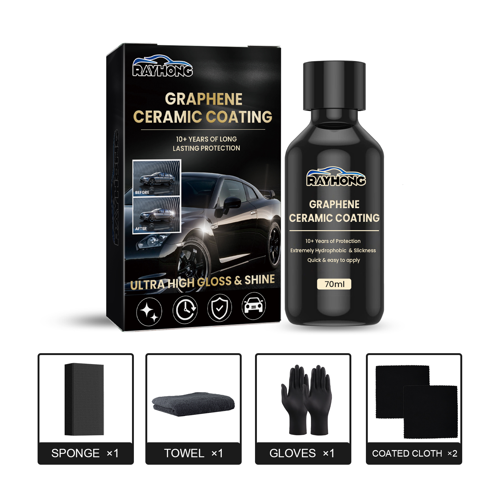 Graphene Ceramic Coating, Superhydrophobic Paint Sealant Glaze
