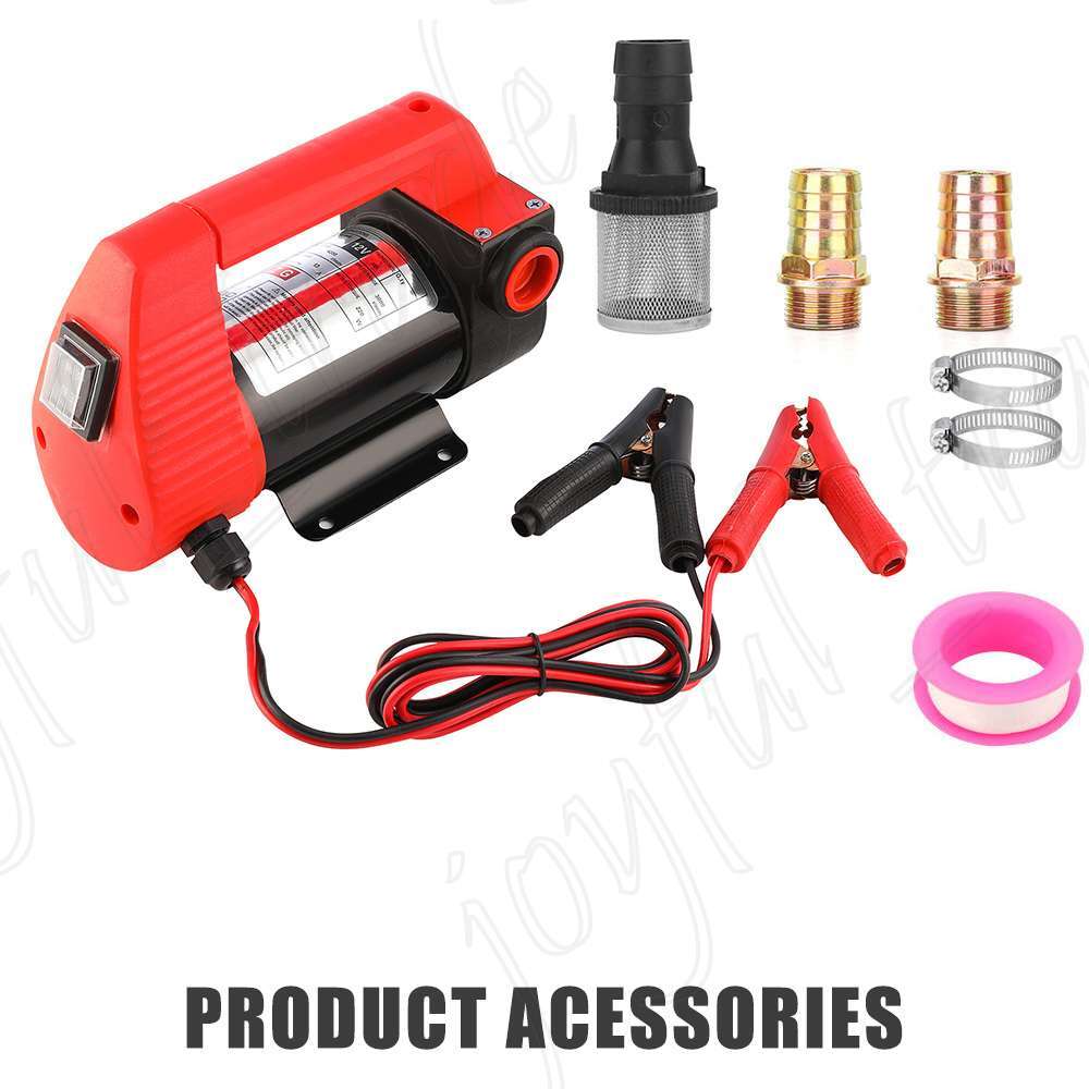 12V Transfer Pump 45L&Min Electric Car Oil Fuel Extractor Bowser Petrol